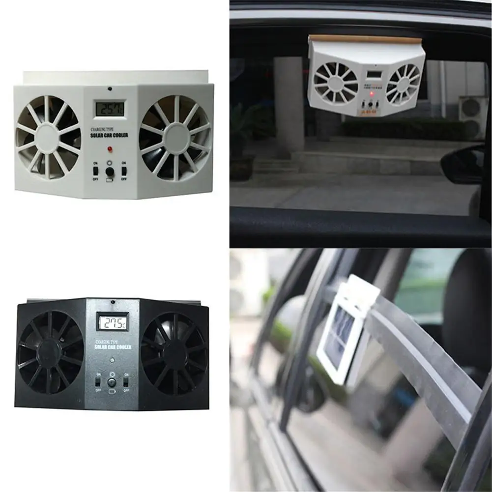 Car Solar Powered Exhaust Fan Car Gills Cooler Auto Ventilation Fan Dual-mode Power Supply High-power 2 Colors Optional 
Car Solar Powered Exhaust Fan Car Gills Cooler Auto Ventilation Fan Dual-mode Power Supply High-power 2 Colors Optional