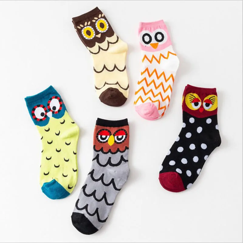 Lady's Casual socks Cotton Women's Garments Female Middle Tube sock Cartoon Owl breathable Lovely socks Girl's Gifts Crew Sock
Lady's Casual socks Cotton Women's Garments Female Middle Tube sock Cartoon Owl breathable Lovely socks Girl's Gifts Crew Sock