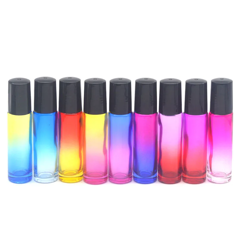 5pcs Empty 10ml Gradient Color Essential Oil Roll On Bottle 10cc Perfume Roller Ball Thick Glass Durable For Travel
5pcs Empty 10ml Gradient Color Essential Oil Roll On Bottle 10cc Perfume Roller Ball Thick Glass Durable For Travel