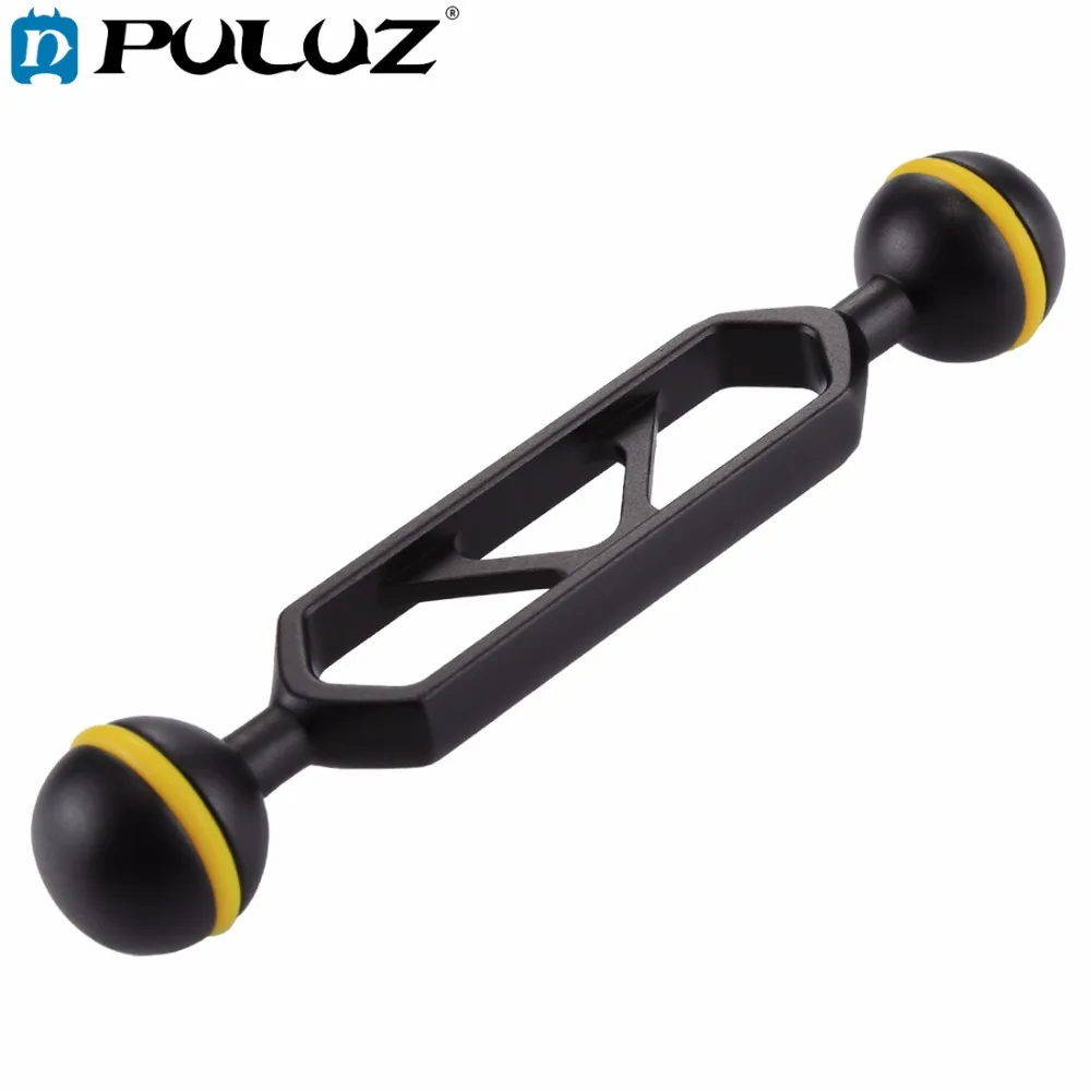 5.9 inch/15cm Aluminum Alloy Dual Balls Arm for Underwater Torch / Video Light, Ball Diameter: 2.5cm
5.9 inch/15cm Aluminum Alloy Dual Balls Arm for Underwater Torch / Video Light, Ball Diameter: 2.5cm