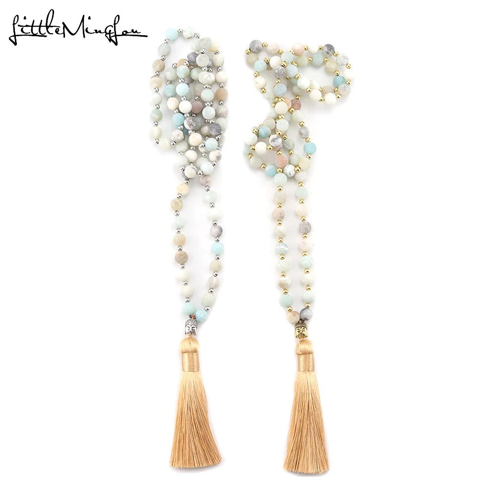 Fashion Bohemian Tribal Beige Tassel Buddha Yoga Jewelry Amazonite Stone beads Necklace For Women Lariat Necklaces long necklace
Fashion Bohemian Tribal Beige Tassel Buddha Yoga Jewelry Amazonite Stone beads Necklace For Women Lariat Necklaces long necklace
