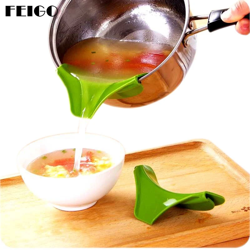 FEIGO 1Pcs Liquid Soup Hopper Spill Resistant Edge Diverter Silicone Cookware Tools Funnel kitchen accessories Best Sellers F832
FEIGO 1Pcs Liquid Soup Hopper Spill Resistant Edge Diverter Silicone Cookware Tools Funnel kitchen accessories Best Sellers F832