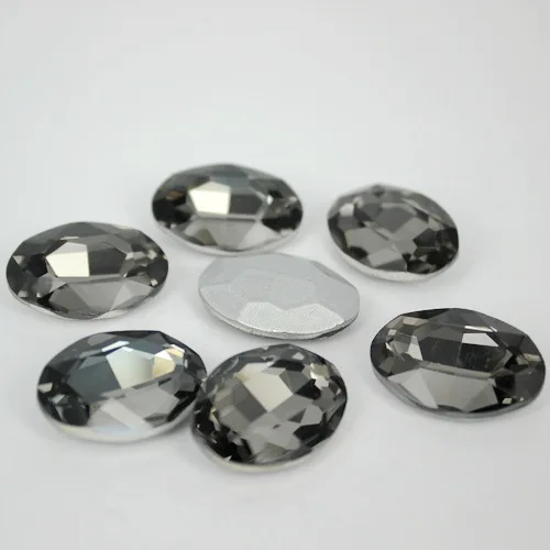 Black Diamond Oval Shape Crystal Fancy Stone Point Back Glass Stone For DIY Jewelry Accessory.10*14mm 13*18mm 18*25mm 20*30mm
Black Diamond Oval Shape Crystal Fancy Stone Point Back Glass Stone For DIY Jewelry Accessory.10*14mm 13*18mm 18*25mm 20*30mm