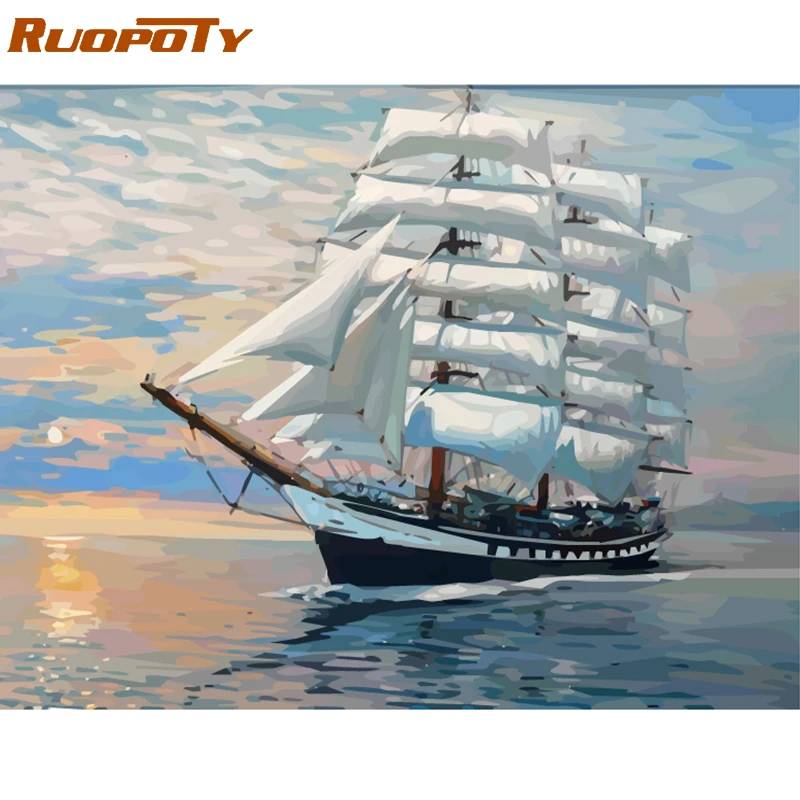 RUOPOTY Frame Sailing DIY Oil Painting By Numbers Kits Landscape Acrylic Paint On Canvas Unique Gift For Home Decor 40x50cm Arts
RUOPOTY Frame Sailing DIY Oil Painting By Numbers Kits Landscape Acrylic Paint On Canvas Unique Gift For Home Decor 40x50cm Arts