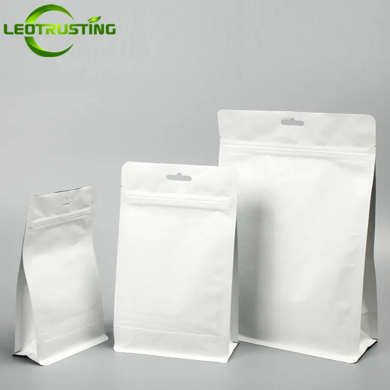 50pcs 3D White Paper Stand up Hanging Bag Thick Foil Coffee Beans Nuts Snack Cookie Gifts Waterproof Packaging Storage Pouches
50pcs 3D White Paper Stand up Hanging Bag Thick Foil Coffee Beans Nuts Snack Cookie Gifts Waterproof Packaging Storage Pouches
