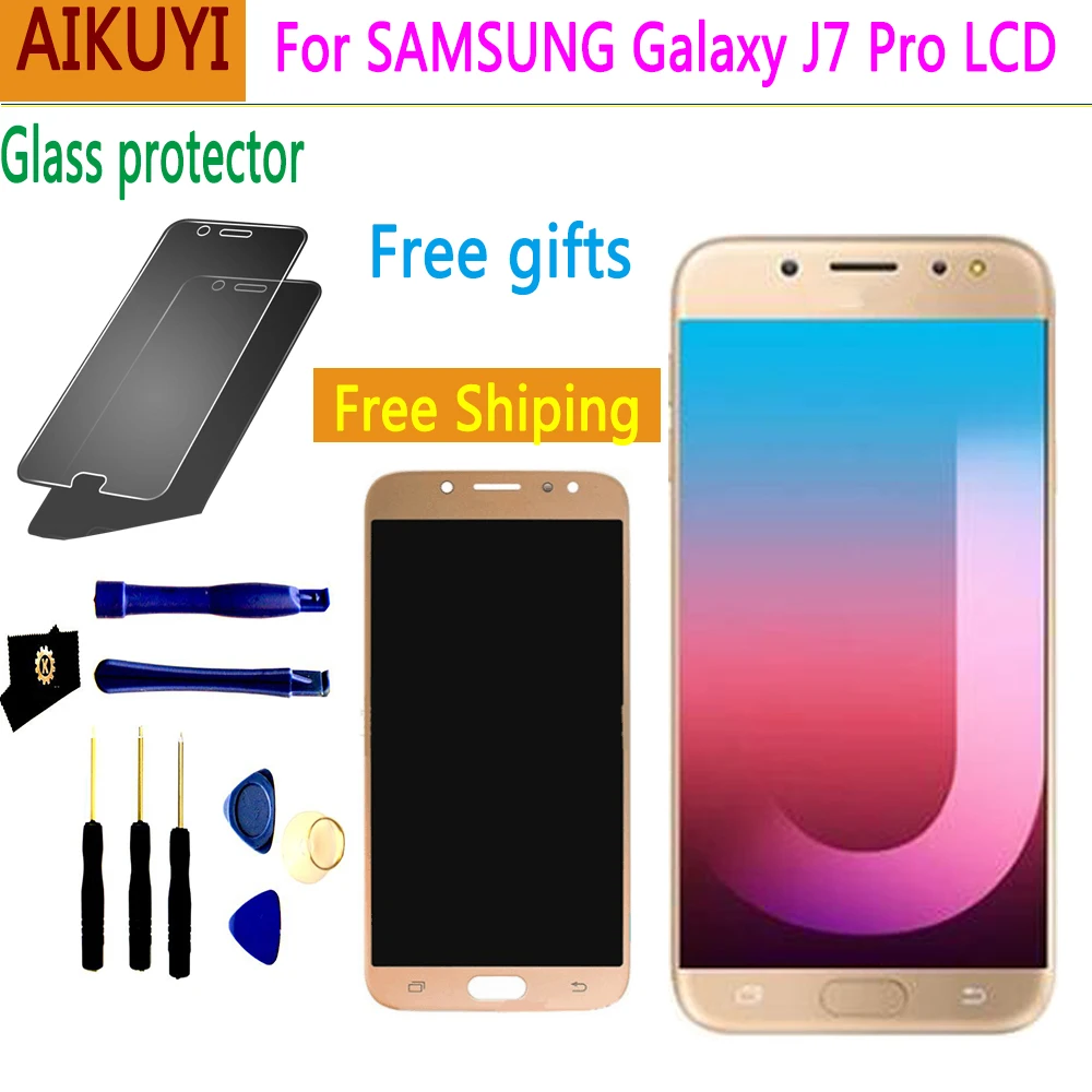 Для Samsung Galaxy J7 Pro 2017 J730 SM J730F J730FM/DS J730F/DS J730GM/DS ЖК дисплей + сенсорный экран дигитайзер