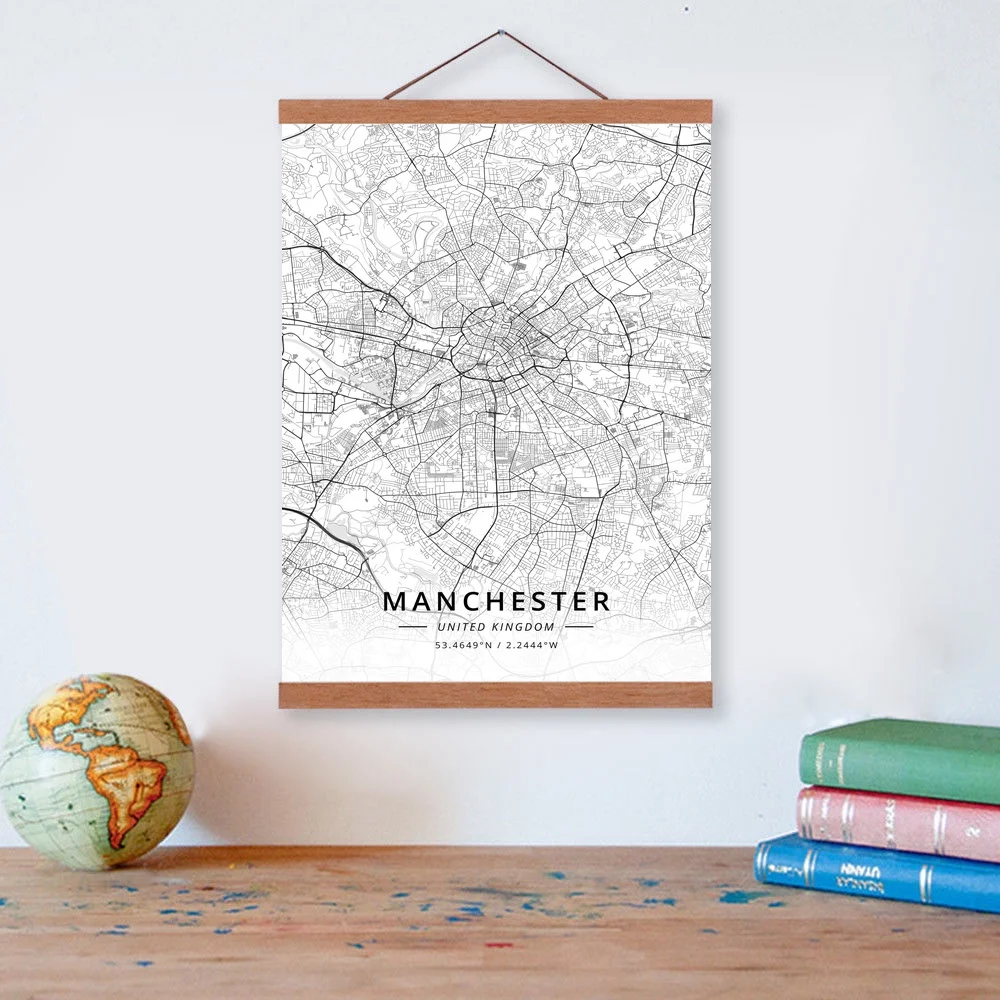 Manchester, United Kingdom City Map Wooden Framed Canvas Painting Home Decor Wall Art Print Pictures Poster Hanger
Manchester, United Kingdom City Map Wooden Framed Canvas Painting Home Decor Wall Art Print Pictures Poster Hanger