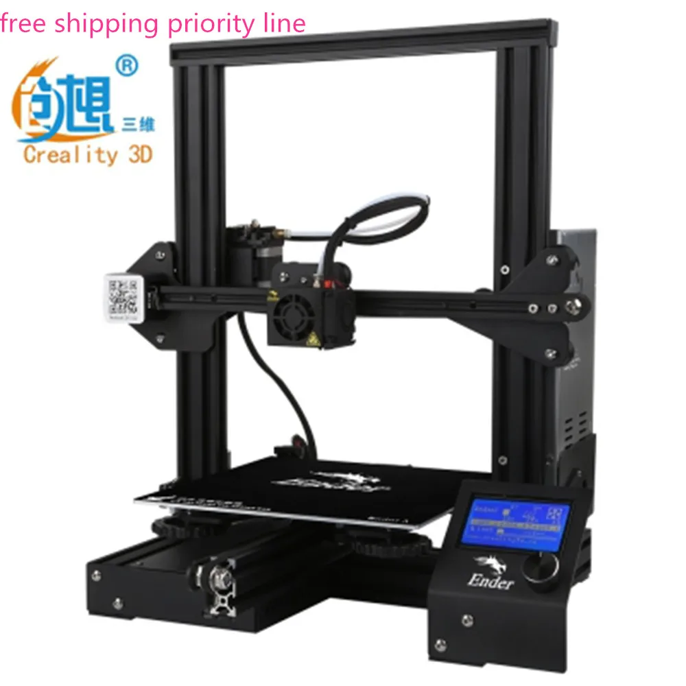 Оригинальный Crealily 3D Ender 3 3d принтер DIY комплект v слот prusa I3 обновление резюме