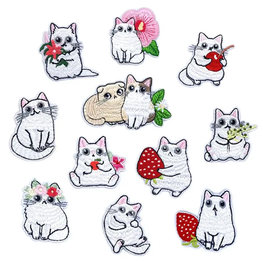 Cartoon Fruit Animal Cats Patches for Kids Clothes Iron on Appliques DIY Stripes Embroidery Stickers Sew on Cute Flowers Badge
Cartoon Fruit Animal Cats Patches for Kids Clothes Iron on Appliques DIY Stripes Embroidery Stickers Sew on Cute Flowers Badge