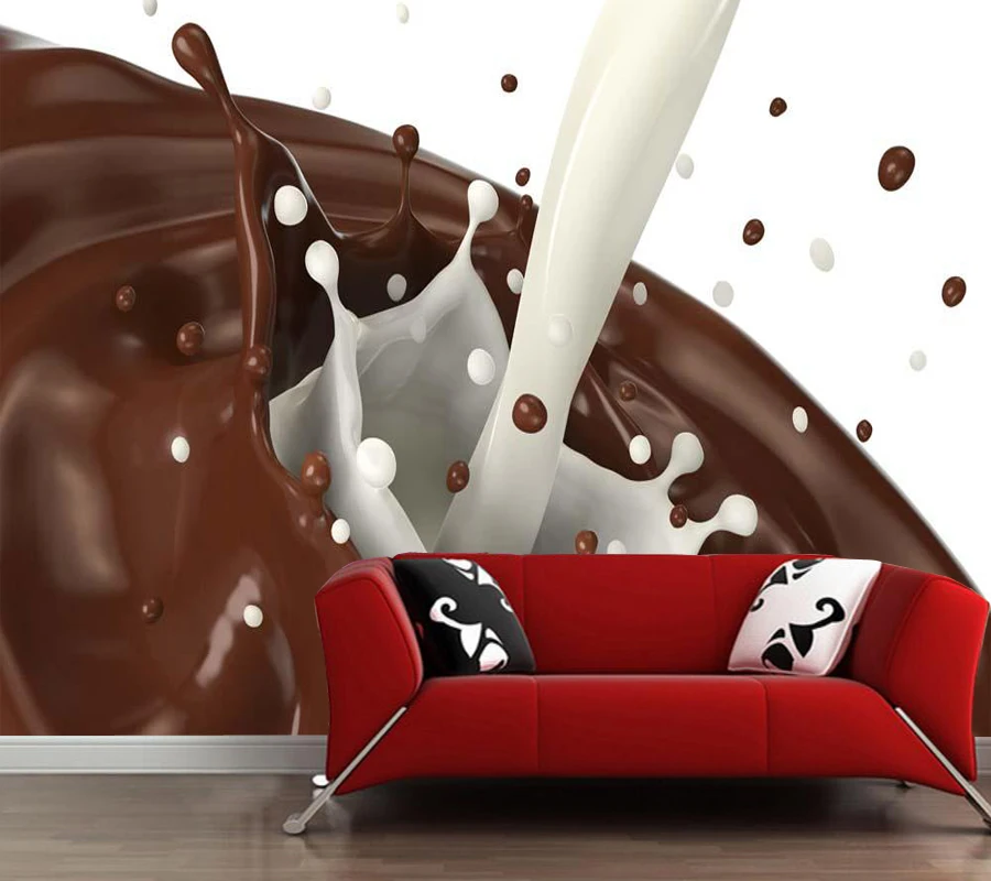 Custom food wallpaper, chocolate milk drink murals for kitchen restaurant bar background wall home decoration wallpaper
Custom food wallpaper, chocolate milk drink murals for kitchen restaurant bar background wall home decoration wallpaper