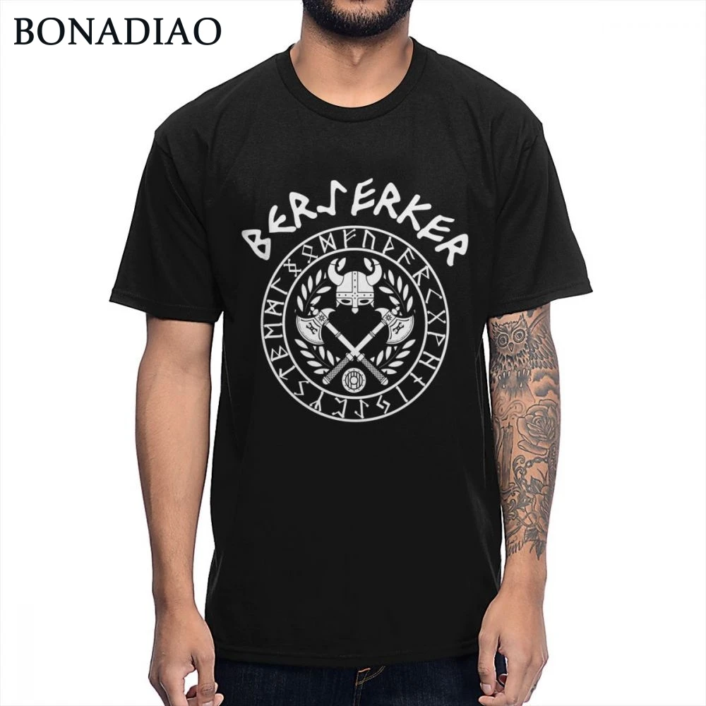 Cool Vikings Warriors Berserker Rune T Shirt Rock And Roll Man Summer Leisure T-Shirt Round Collar
Cool Vikings Warriors Berserker Rune T Shirt Rock And Roll Man Summer Leisure T-Shirt Round Collar