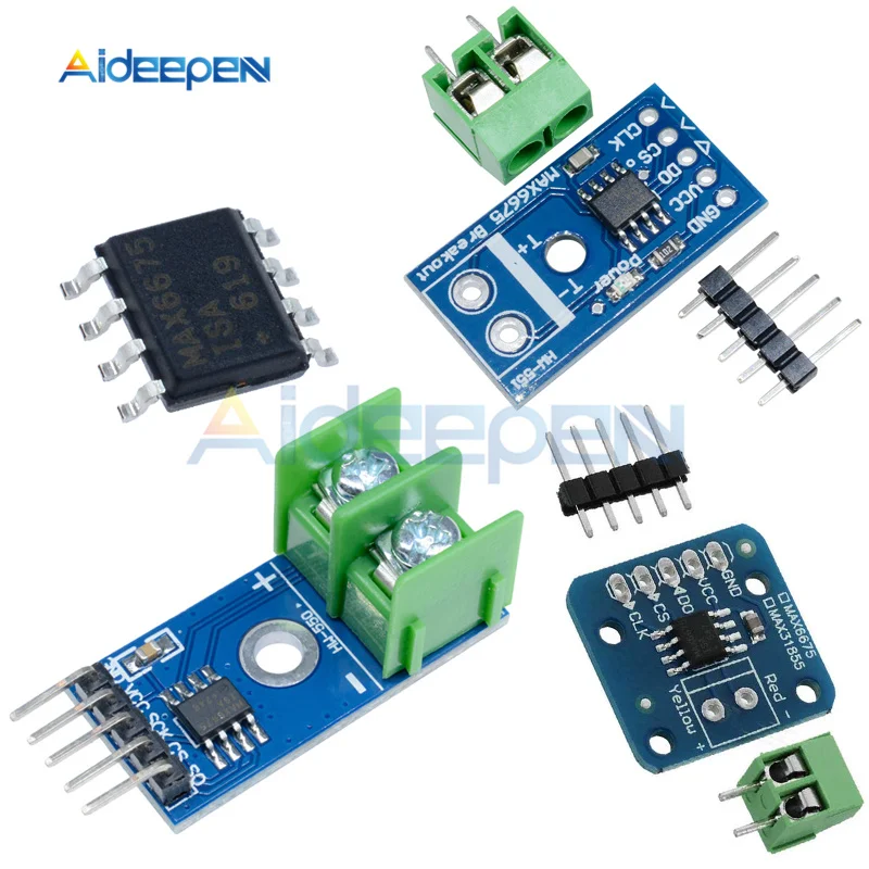 1Pcs MAX6675 Module + K Type Thermocouple Thermocouple Sensor Temperature 0-800 Degrees Module 3V-5.5V For Arduino
1Pcs MAX6675 Module + K Type Thermocouple Thermocouple Sensor Temperature 0-800 Degrees Module 3V-5.5V For Arduino