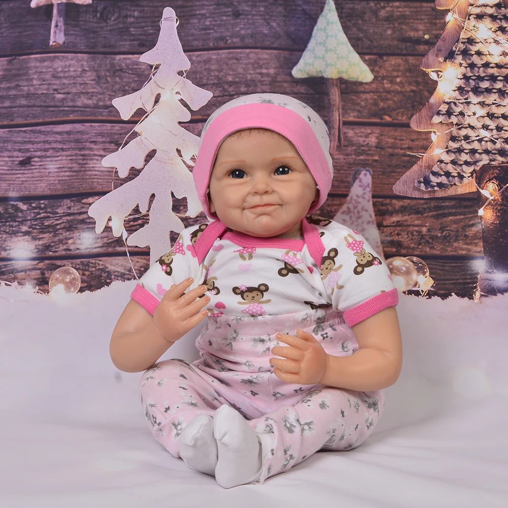 Real alive Newborn baby silicone dolls toys 22inch 55cm soft cotton body bebe realistic reborn bonecas girl reborn dolls
Real alive Newborn baby silicone dolls toys 22inch 55cm soft cotton body bebe realistic reborn bonecas girl reborn dolls