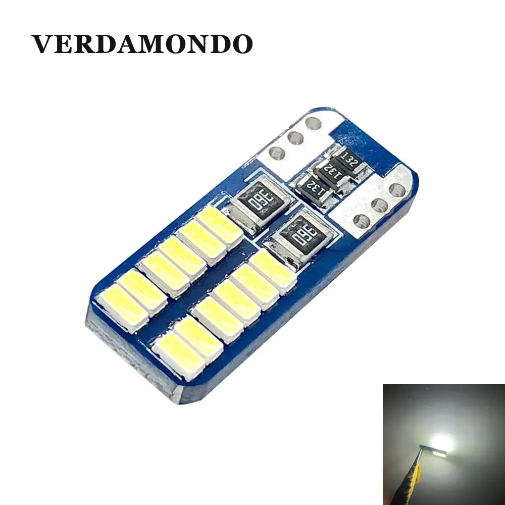 T10 W5W Car LED Light 24 3014 Smd Side Marker Clearance Bulb Instrument Panel Lamp DC 12V White
T10 W5W Car LED Light 24 3014 Smd Side Marker Clearance Bulb Instrument Panel Lamp DC 12V White