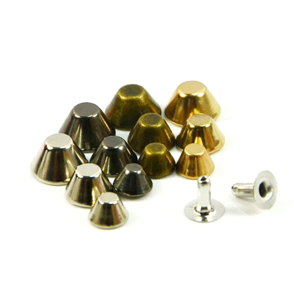 100pcs 10mm Mix 4 Colors Bucket Spike Studs Rivet Metal DIY Fashion Punk Rock Leather
100pcs 10mm Mix 4 Colors Bucket Spike Studs Rivet Metal DIY Fashion Punk Rock Leather