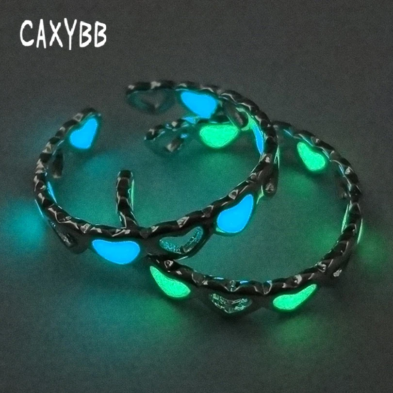 Adjustable Heart Shape Luminous Ring Glowing in Dark Silver Color Rings For Womens Friends Gift Vintage Fine Jewelry
Adjustable Heart Shape Luminous Ring Glowing in Dark Silver Color Rings For Womens Friends Gift Vintage Fine Jewelry