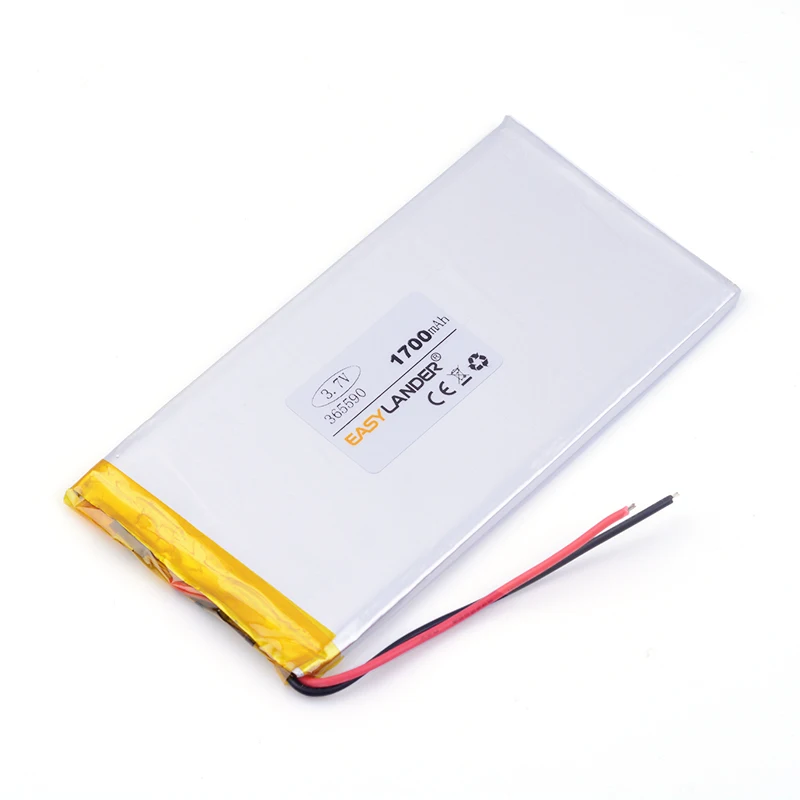 The new high-capacity polymer battery 3.7V rechargeable batteries lithium batteries Tablet PC battery 365590 1700mah GPS
The new high-capacity polymer battery 3.7V rechargeable batteries lithium batteries Tablet PC battery 365590 1700mah GPS