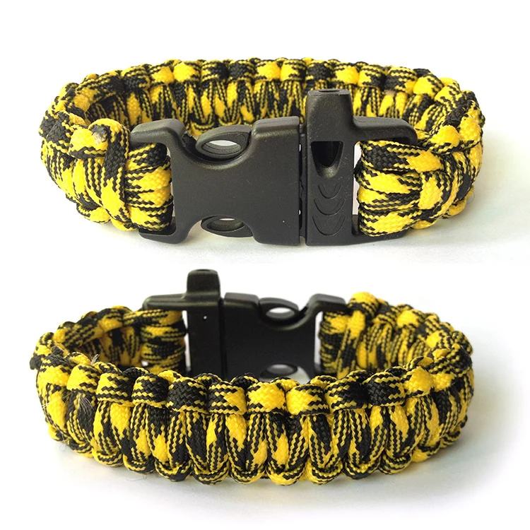 550 Paracord Bracelet /Army Green Survival /Desert Camouflage/Custom Color/ Plastic Buckle With Whistle /Black And Yellow
550 Paracord Bracelet /Army Green Survival /Desert Camouflage/Custom Color/ Plastic Buckle With Whistle /Black And Yellow