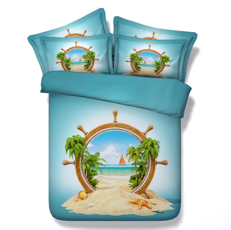 Beach Bedding sets 3D bed cover quilt duvet covers set bed in a bag sheet linen California King queen full size twin double 4PCS
Beach Bedding sets 3D bed cover quilt duvet covers set bed in a bag sheet linen California King queen full size twin double 4PCS