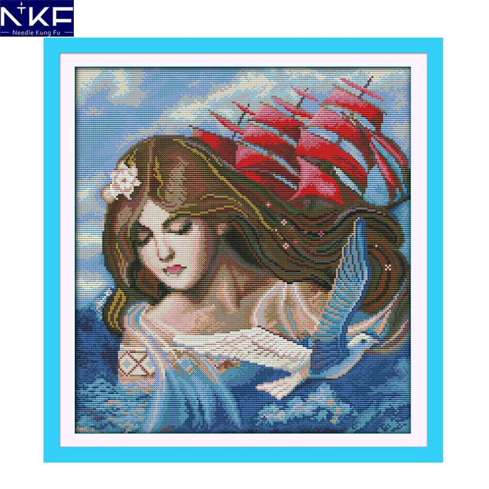 NKF Deep Red Sail Cross Stitch Painting DIY Kits Cross Stitch Embroidery Set for Home Decor Needlework Cross Stitch Pattern
NKF Deep Red Sail Cross Stitch Painting DIY Kits Cross Stitch Embroidery Set for Home Decor Needlework Cross Stitch Pattern