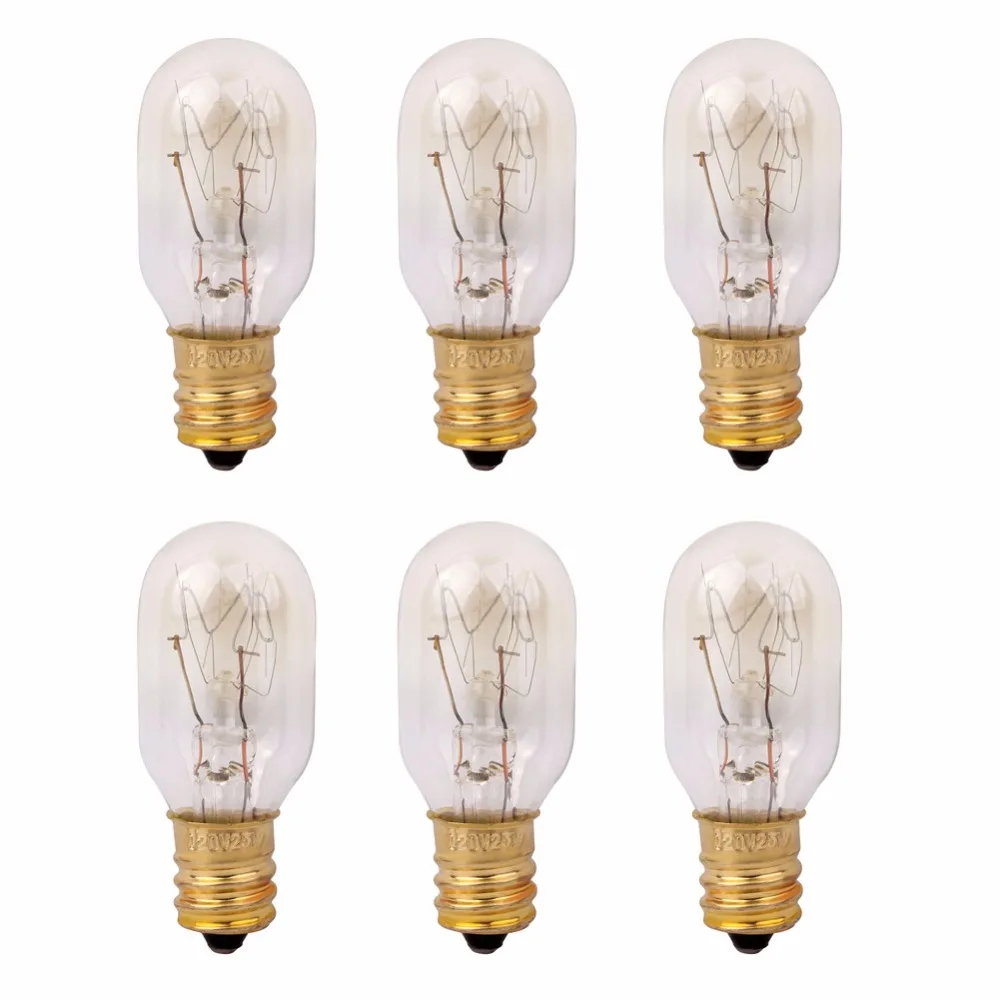 120V 25 Watt Himalayan Salt Lamp Light Bulbs Incandescent Replacement Bulbs E12 Socket-6Pack
120V 25 Watt Himalayan Salt Lamp Light Bulbs Incandescent Replacement Bulbs E12 Socket-6Pack