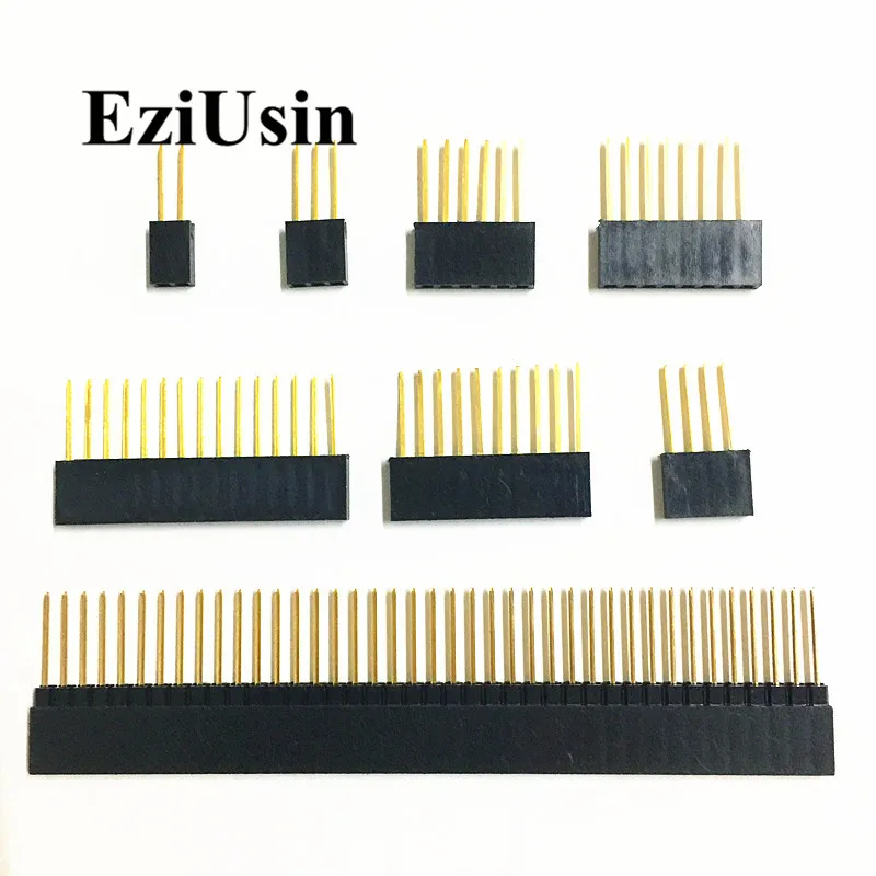 2.54mm Single Row Female Long pins PC104 11mm 15mm PCB Board Pin Header socket Connector 1*2/3/4/6/8/10/15Pin For Arduino DIY
2.54mm Single Row Female Long pins PC104 11mm 15mm PCB Board Pin Header socket Connector 1*2/3/4/6/8/10/15Pin For Arduino DIY