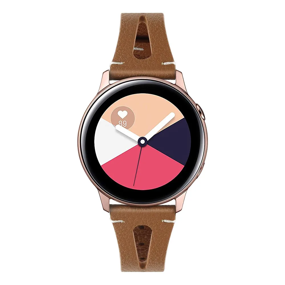 Ремешок для Samsung Galaxy Watch 42 мм сменный спортивный браслет из натуральной кожи Active