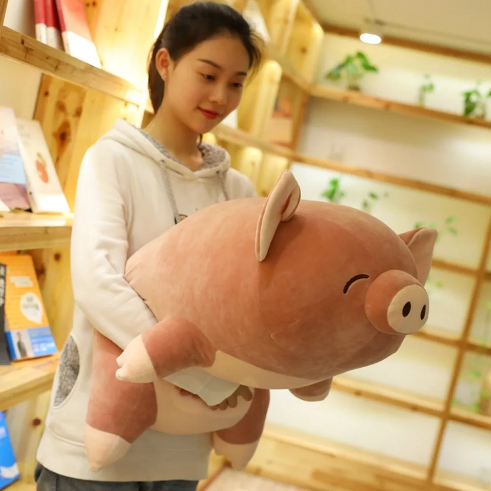 80 Cm Big Size Soft Pink Pig Plush Toy Soft Stuffed Cute Animal Pig Lovely Dolls For Kids Appease Toy Baby's Room Decoration
80 Cm Big Size Soft Pink Pig Plush Toy Soft Stuffed Cute Animal Pig Lovely Dolls For Kids Appease Toy Baby's Room Decoration