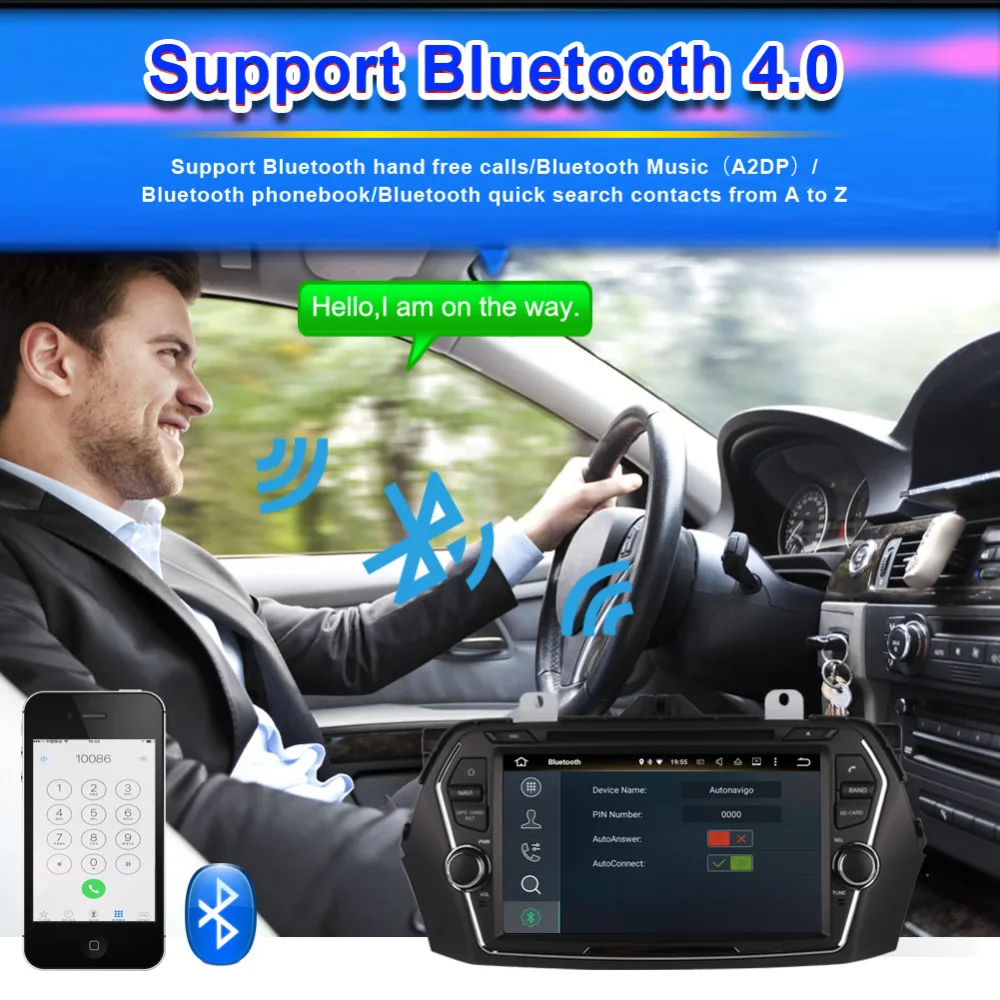 8 дюймов Android 7 1/8 0 Восьмиядерный 4 Гб RAM автомобильный Радио стерео с