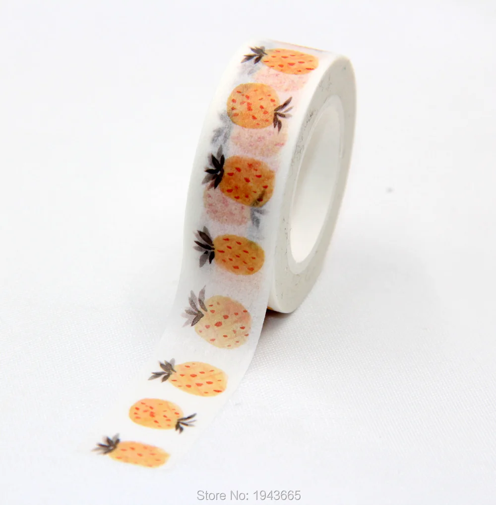 Orange Color Pineapple Foil Washi Tape Scrapbooking Tool Cute Decorative Adhesiva Japanese Stationery Washi Tapes 
Orange Color Pineapple Foil Washi Tape Scrapbooking Tool Cute Decorative Adhesiva Japanese Stationery Washi Tapes