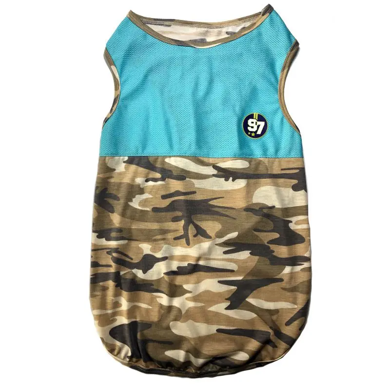 Pet Dog Clothes Spring Summer Costume Medium Large Dogs Camouflage Cotton Sleeveless Mesh Vest Dog T-shirt Short Sleeves
Pet Dog Clothes Spring Summer Costume Medium Large Dogs Camouflage Cotton Sleeveless Mesh Vest Dog T-shirt Short Sleeves