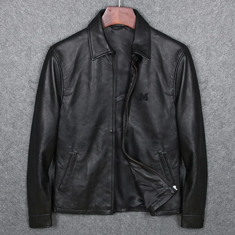 Plus Size Mens Sheep Skin Genuine Leather Coat Slim Sheep Skin Real Leather Clothing For Men
Plus Size Mens Sheep Skin Genuine Leather Coat Slim Sheep Skin Real Leather Clothing For Men