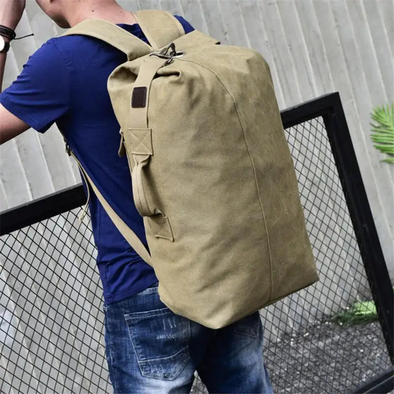 2019 Multi-purpose Military Canvas Backpack Solid Color Men Large capacity Rucksack travel bag Leisure Free Delivery
2019 Multi-purpose Military Canvas Backpack Solid Color Men Large capacity Rucksack travel bag Leisure Free Delivery