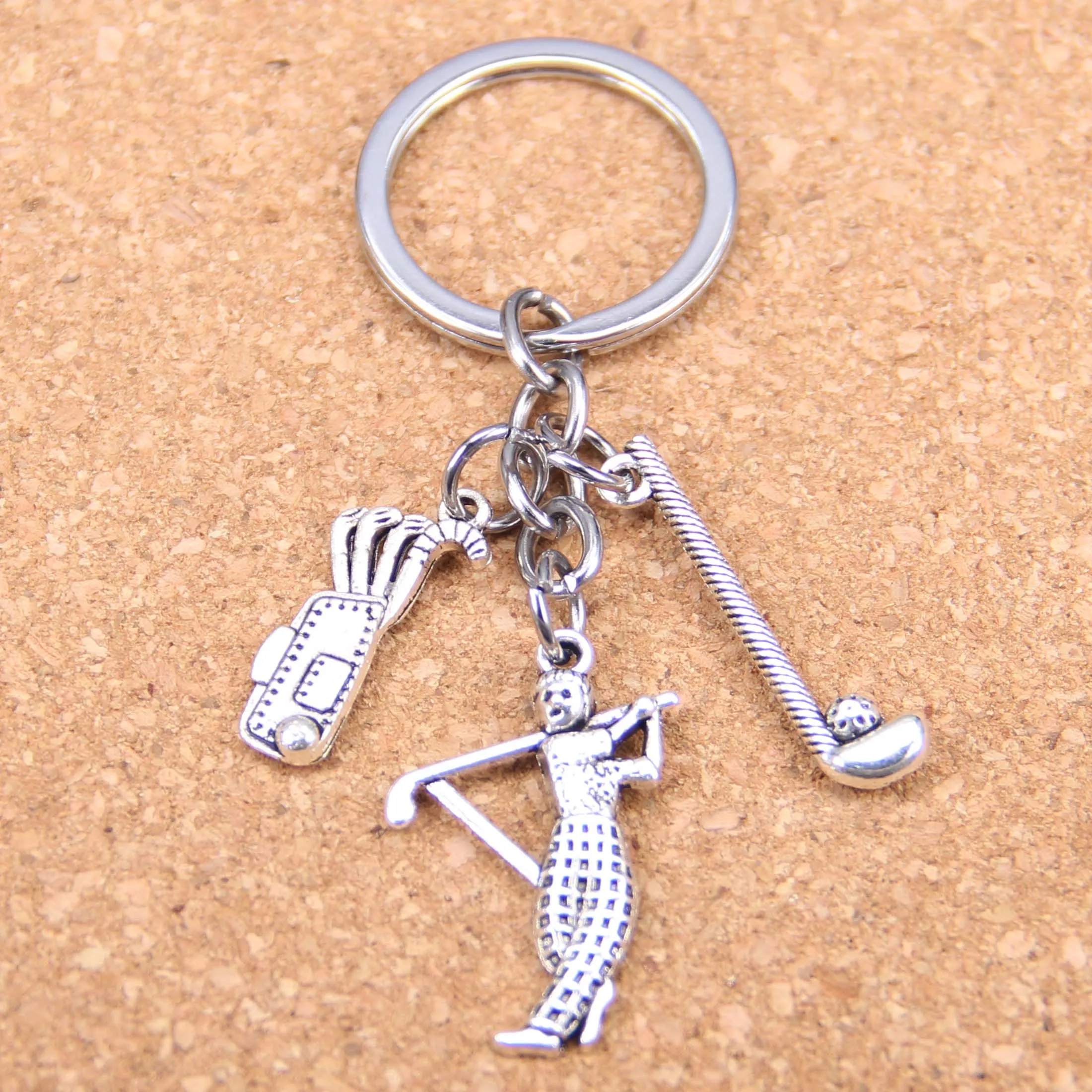 20pcs New Fashion DIY Keychain golf golfer Pendants Men Jewelry Car Key Chain Souvenir For Gift
20pcs New Fashion DIY Keychain golf golfer Pendants Men Jewelry Car Key Chain Souvenir For Gift