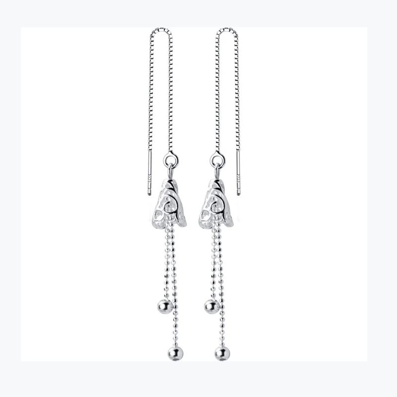 MloveAcc 100% 925 Sterling Silver Vintage Bell Dangle Earrings Chain Tassel Beads Earrings Girls Friends Gift Jewelry
MloveAcc 100% 925 Sterling Silver Vintage Bell Dangle Earrings Chain Tassel Beads Earrings Girls Friends Gift Jewelry