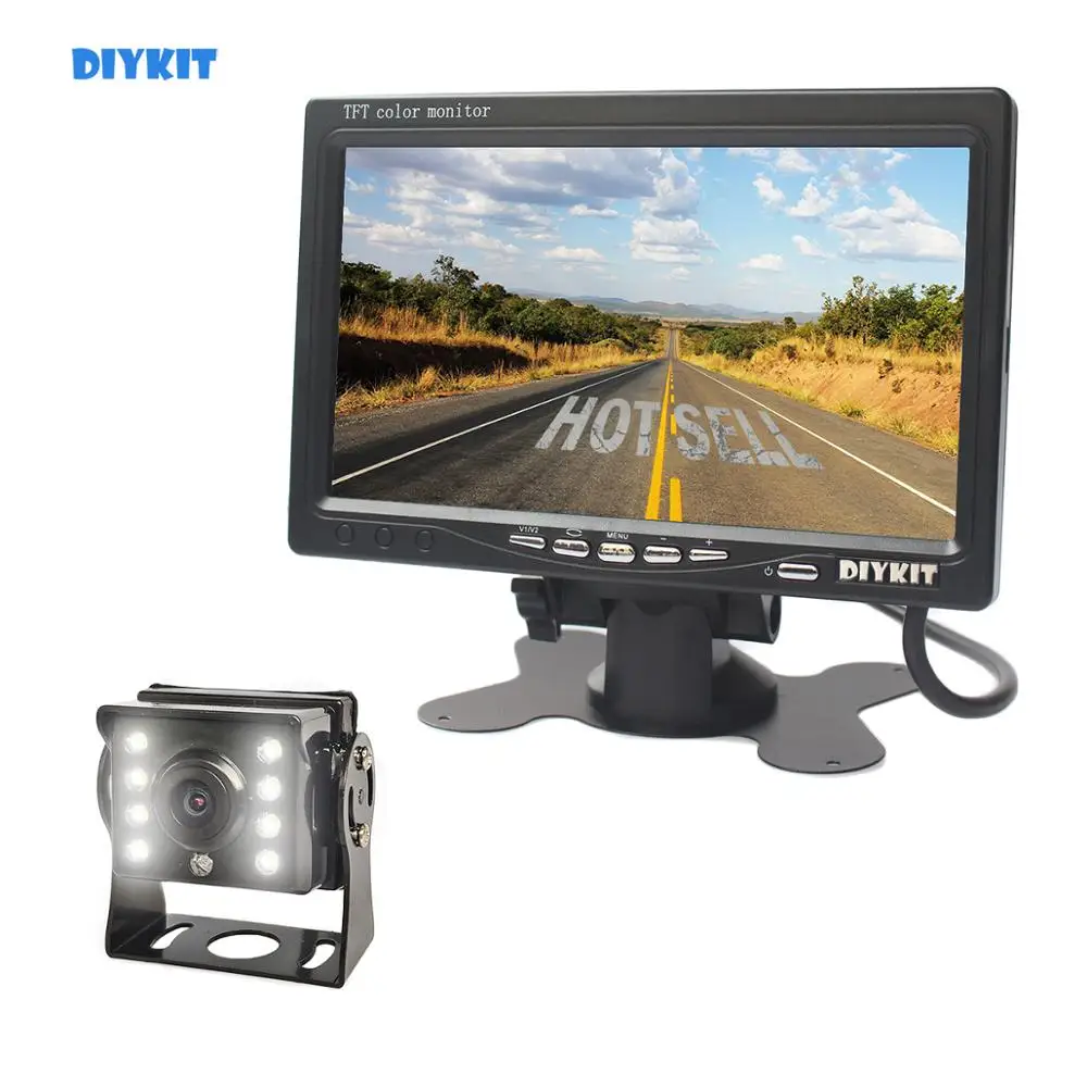 Автомобильный монитор заднего хода DIYKIT, 12-24 В постоянного тока, 7 дюймов, 4-контаксветодиодный светодиод, ночное видение, CCD, резервная камера ...
Автомобильный монитор заднего хода DIYKIT, 12-24 В постоянного тока, 7 дюймов, 4-контаксветодиодный светодиод, ночное видение, CCD, резервная камера ...