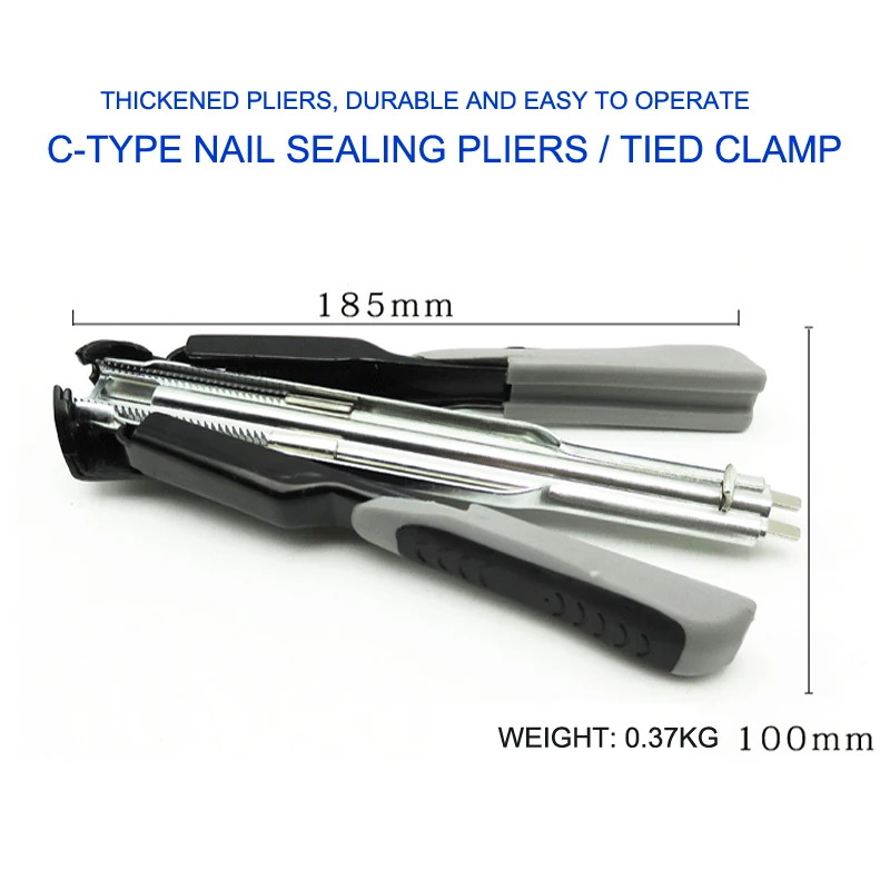 Mini Handheld C-nail supermarket sealing pliers Animal husbandry cage binding tool, high quality forged steel
Mini Handheld C-nail supermarket sealing pliers Animal husbandry cage binding tool, high quality forged steel