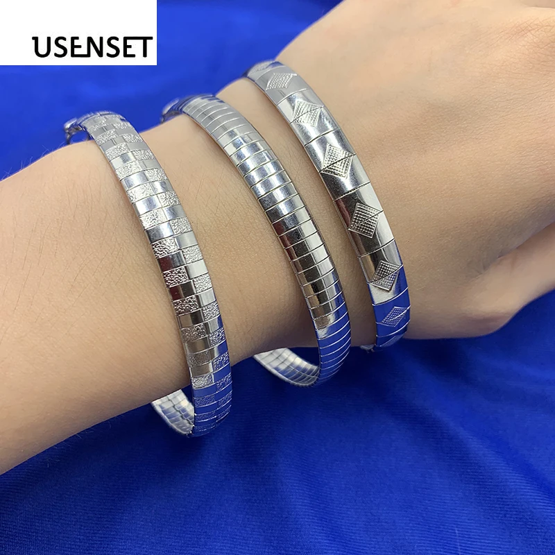 Charm Jewelry Stainless Steel Bracelets Women Choker Silver color Collar Snake Chain Bracelet
Charm Jewelry Stainless Steel Bracelets Women Choker Silver color Collar Snake Chain Bracelet