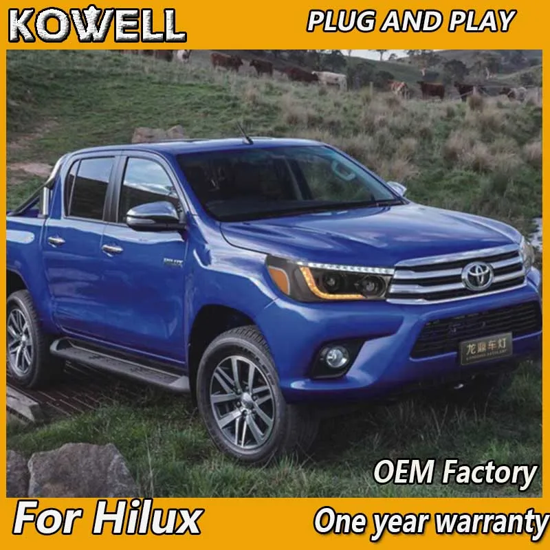 Car Styling for Toyota Hilux LED Headlights 2015-2018 New Hilux Revo Vigo Headlight DRL Bi Xenon Lens High Low Beam Parking
Car Styling for Toyota Hilux LED Headlights 2015-2018 New Hilux Revo Vigo Headlight DRL Bi Xenon Lens High Low Beam Parking