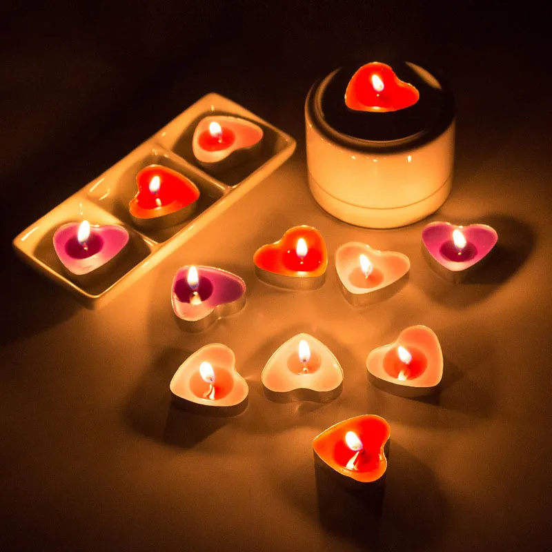 50pcs/lot Creative Romantic Heart-shaped Candle Smokeless Candles Birthday Party Wedding Home Decor Candlelight Dinner Tool Gift
50pcs/lot Creative Romantic Heart-shaped Candle Smokeless Candles Birthday Party Wedding Home Decor Candlelight Dinner Tool Gift