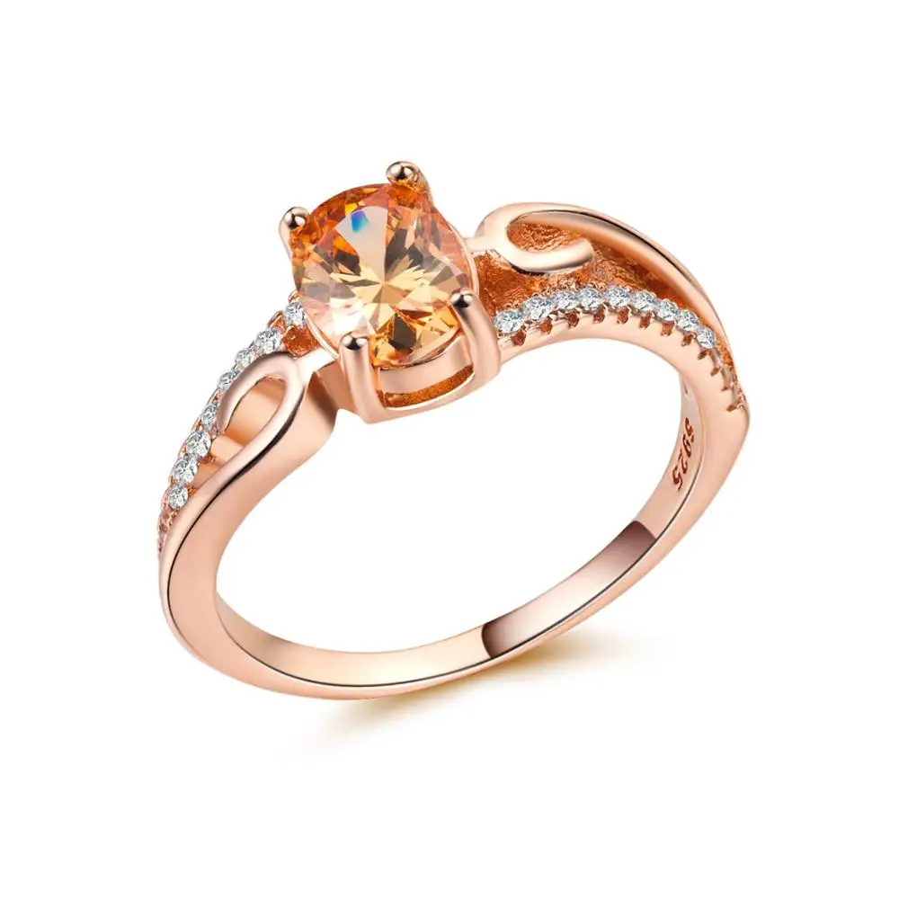 Huitan Luxury Cocktail Party Ring with Oval Shape Champagne CZ Prong Setting Rose Gold Color Valentines Gift Rings for Women
Huitan Luxury Cocktail Party Ring with Oval Shape Champagne CZ Prong Setting Rose Gold Color Valentines Gift Rings for Women