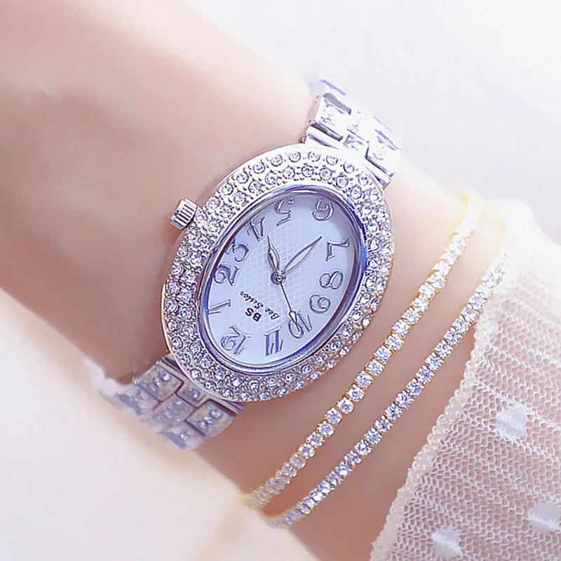 Oval Watches Women Full Rhinestone Watch Lady Diamond Dress Watch Stainless Steel Crystal Bracelet Wristwatches Ladies Watch
Oval Watches Women Full Rhinestone Watch Lady Diamond Dress Watch Stainless Steel Crystal Bracelet Wristwatches Ladies Watch