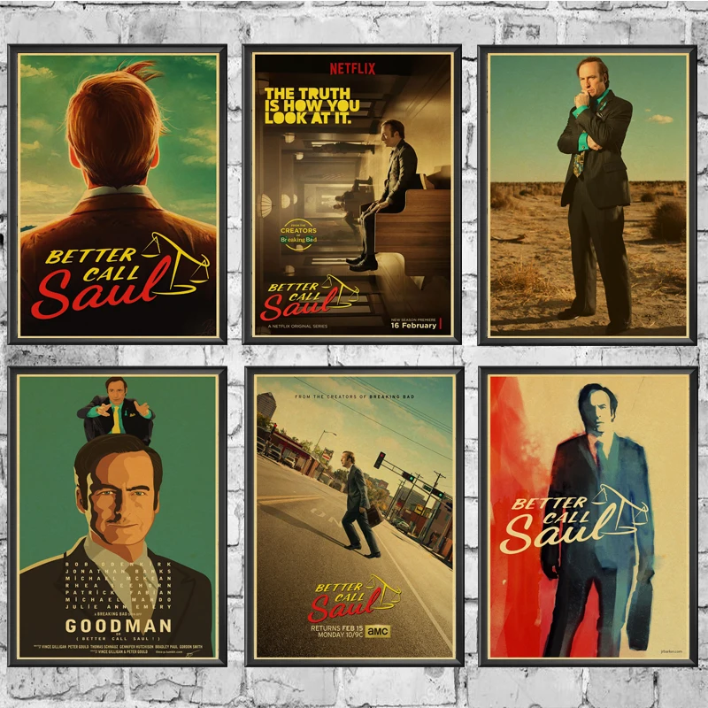 American TV Poster Better Call Saul Wall Stickers Vintage Poster Prints High Quality For Bar And Home Decor
American TV Poster Better Call Saul Wall Stickers Vintage Poster Prints High Quality For Bar And Home Decor