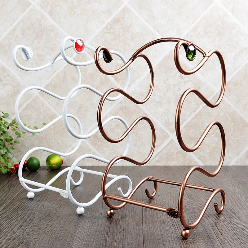 S Style Creative Wine Racks 17.5x15x30.5cm Iron Wine Shelf Fashion Home Furnishing Bottled Wine Bottle Rack
S Style Creative Wine Racks 17.5x15x30.5cm Iron Wine Shelf Fashion Home Furnishing Bottled Wine Bottle Rack