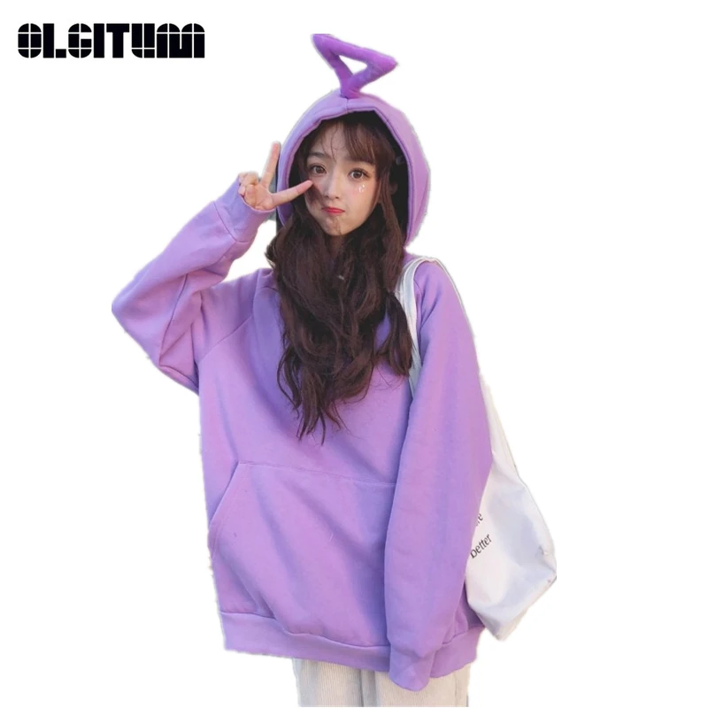 OLGITUM New 2020 Teletubbies Solid Color Loose Plus Velvet Thickening Women Sweatshirt Harajuku BF Women Coat SS277
OLGITUM New 2020 Teletubbies Solid Color Loose Plus Velvet Thickening Women Sweatshirt Harajuku BF Women Coat SS277