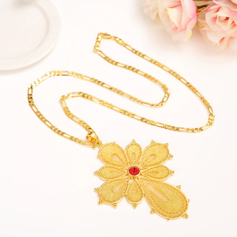 Women Big 9.5x7.5cm crystal gold pendant with necklace Africa Jewelry Ethiopian gold color Luck Gift party bridge girlsjewelry
Women Big 9.5x7.5cm crystal gold pendant with necklace Africa Jewelry Ethiopian gold color Luck Gift party bridge girlsjewelry