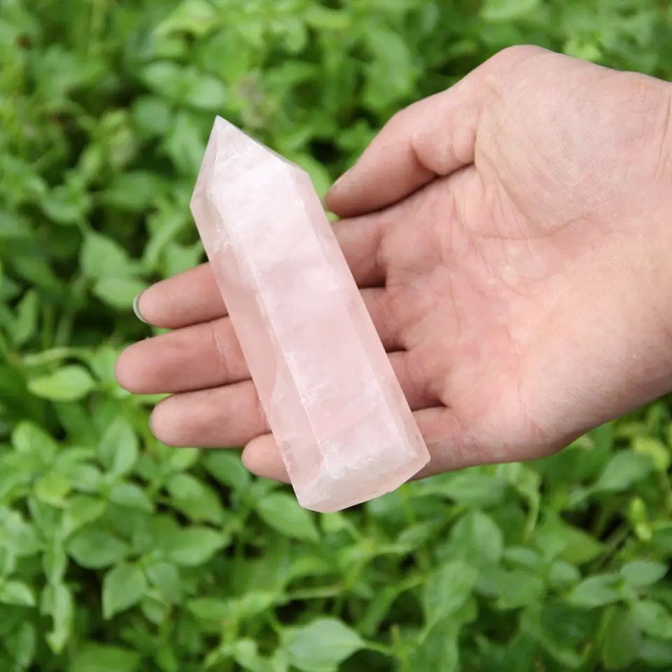 3" Natural Rose Quartz Crystal Wands Healing Crystal Obelisk Polished Points 6 Faceted Reiki Chakra Meditation Therapy Set
3" Natural Rose Quartz Crystal Wands Healing Crystal Obelisk Polished Points 6 Faceted Reiki Chakra Meditation Therapy Set