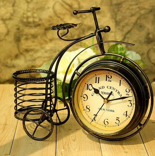 Creative Clock, Iron Bicycle, Pen holder Clock, Ornaments, Garden, Double Side, Mute, Home Room Clock, and Storage.
Creative Clock, Iron Bicycle, Pen holder Clock, Ornaments, Garden, Double Side, Mute, Home Room Clock, and Storage.