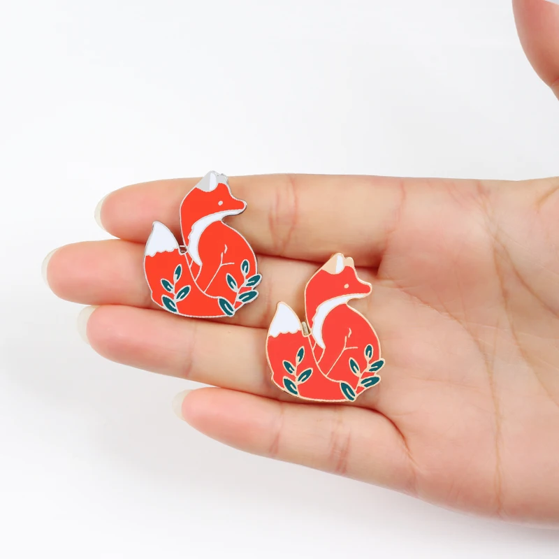 Hot Cute Cartoon Woodland Fox Animal Enamel Pin Women Brooch Denim Jackets Lapel Collar Pins Badges for Men Fashion Jewelry Gift
Hot Cute Cartoon Woodland Fox Animal Enamel Pin Women Brooch Denim Jackets Lapel Collar Pins Badges for Men Fashion Jewelry Gift