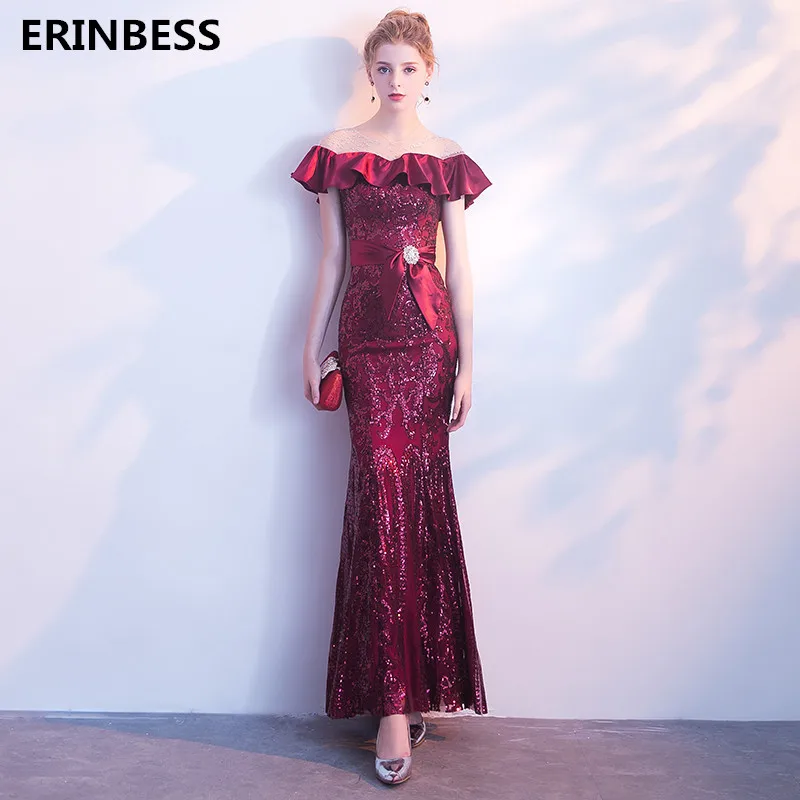 Robe De Soiree Sexy Mermaid Sequin Evening Dresses Long Dress 2019 Sexy Boat Neck Evening Dress Elegant Formal Party Gowns
Robe De Soiree Sexy Mermaid Sequin Evening Dresses Long Dress 2019 Sexy Boat Neck Evening Dress Elegant Formal Party Gowns